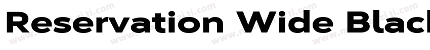 Reservation Wide Black字体转换
